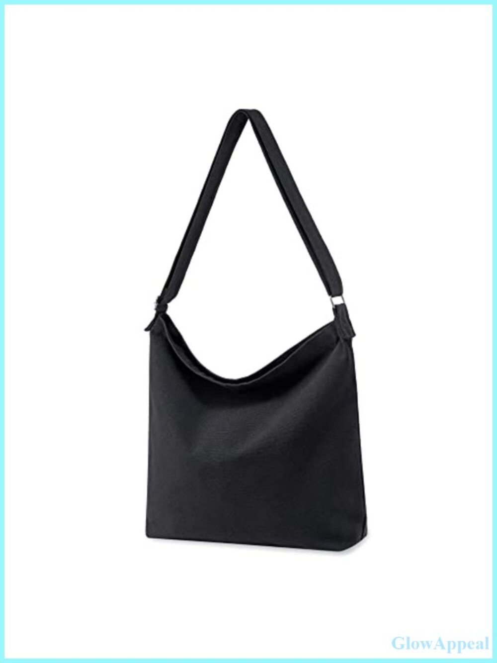 Canvas Crossbody Tote Handbag Large Blank for Customization